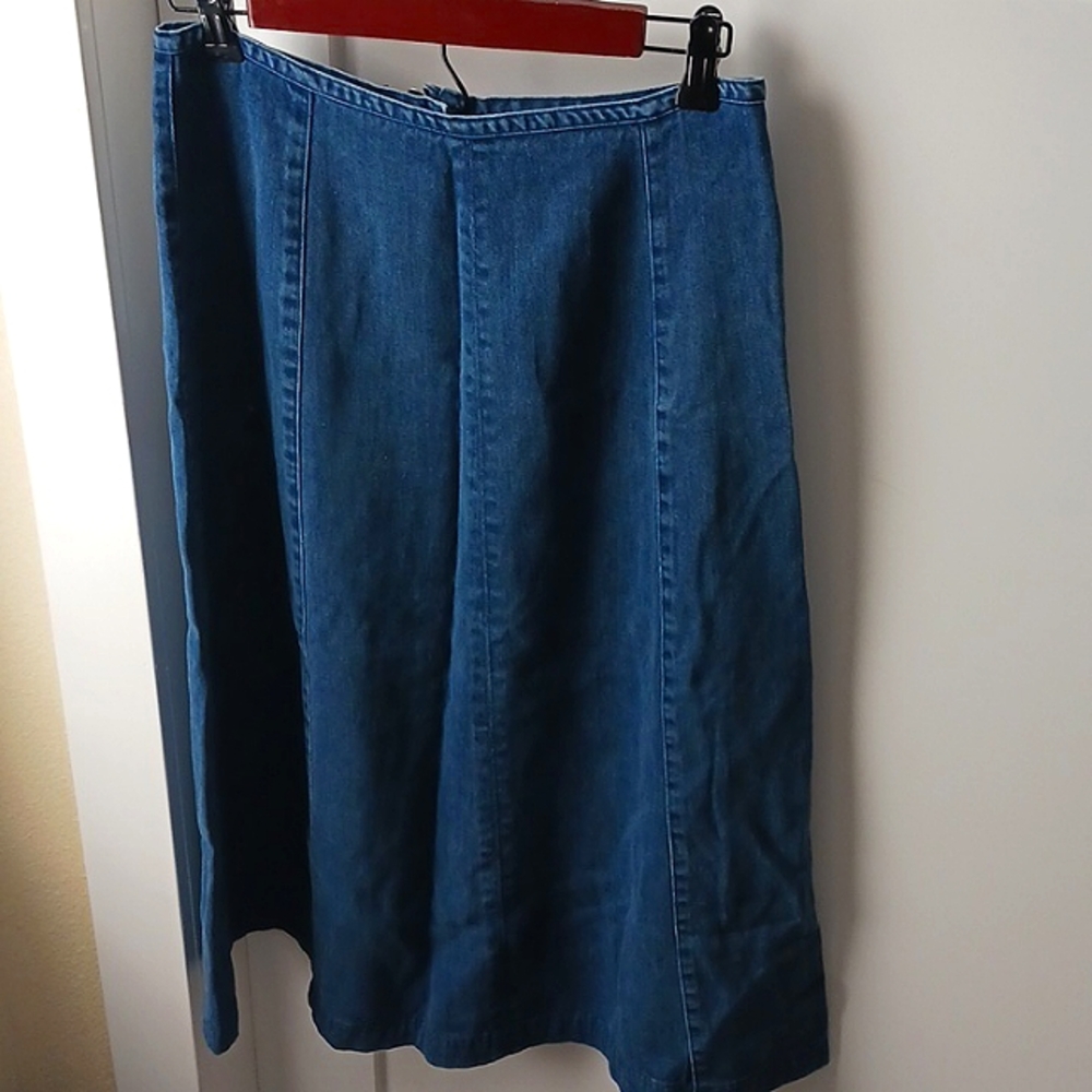 Liz Claiborne Maxi Jean Skirt